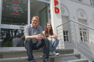 Oliver und PPP-Kandidatin Jana Lanfermann